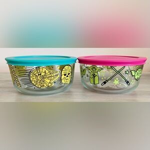 Pyrex Tupperware Star Wars Glass Storage Containers dishwasher microwave safe